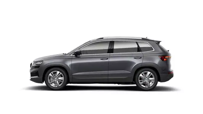 Renting Empresas Skoda Karoq1.5 TSI DSG Selection Gris Graphite, Blanco Luna