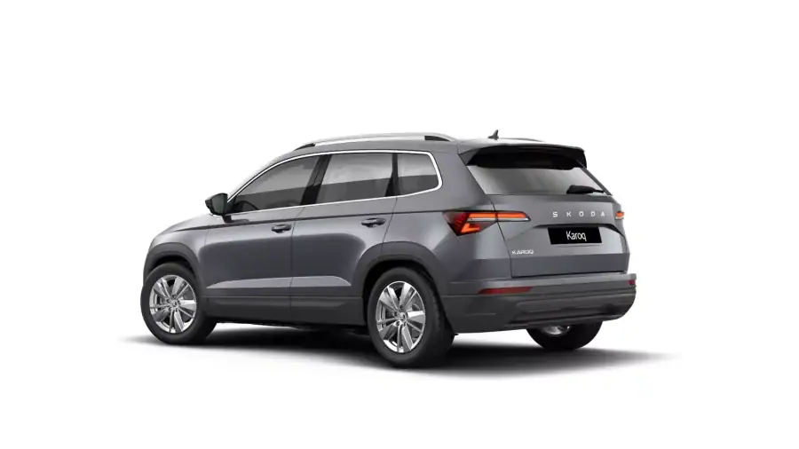 Renting Empresas Skoda Karoq1.5 TSI DSG Selection Gris Graphite, Blanco Luna