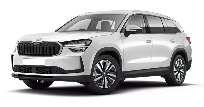 Renting Empresas Skoda Kodiaq2.0 TDI DSG Selection Blanco Luna, Plata Brillante, Gris Graphite