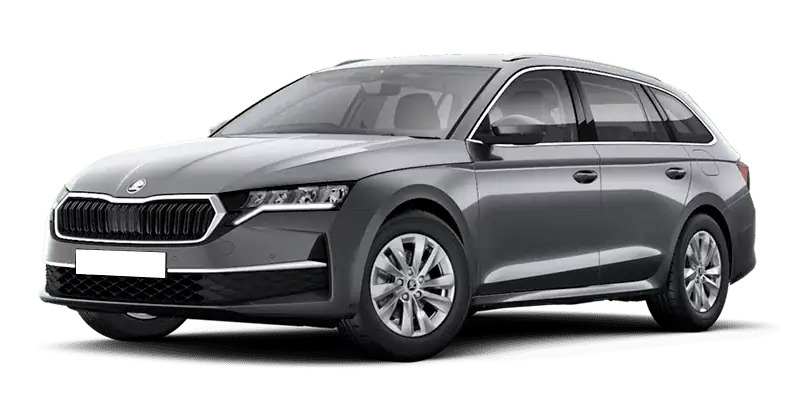 Renting Empresas Skoda OCTAVIA Combi-2.0 TDI DSG Selection Gris Graphito, Blanco Luna