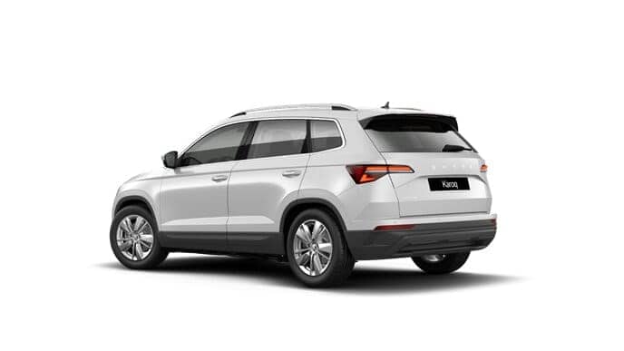 Renting Empresas Skoda Karoq2.0 TDI DSG Selection Blanco Luna, Plata Brillante