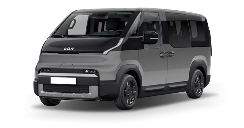 Renting Empresas Kia PV5-Passenger L2 H1 LR Plus Steel Gray, Aurora Black