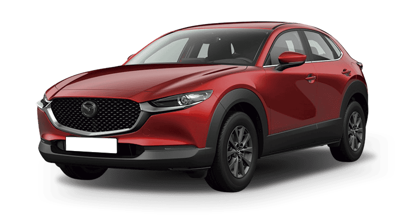 Renting Empresas Mazda CX-30-2.5 e-Skyactiv G MHEV MT Prime-Line Crystal Soul Red