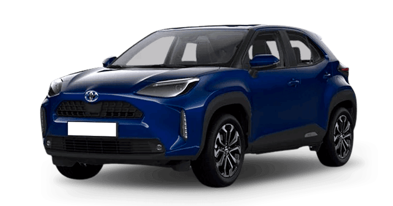 Renting Empresas Toyota Yaris Cross-130H e-CVT Active Azul Florida, Blanco Classic, Gris Ágata, Gris Grafito, Negro Azabache, Bronce Oliva