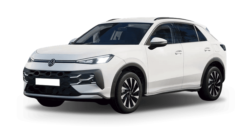 Renting Empresas Volkswagen T-Roc-1.5 eTSI 85kW DSG MAS Blanco Punto, Gris Lobo