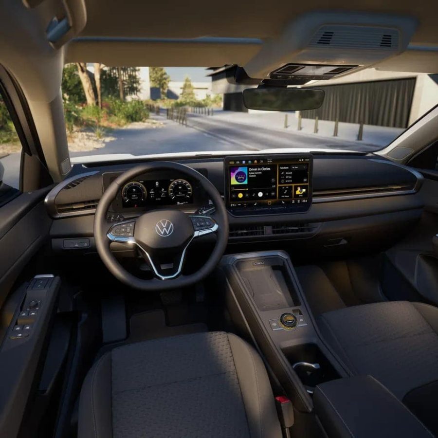 Renting Empresas Volkswagen T-Roc1.5 eTSI 85kW DSG MAS Blanco Punto, Gris Lobo