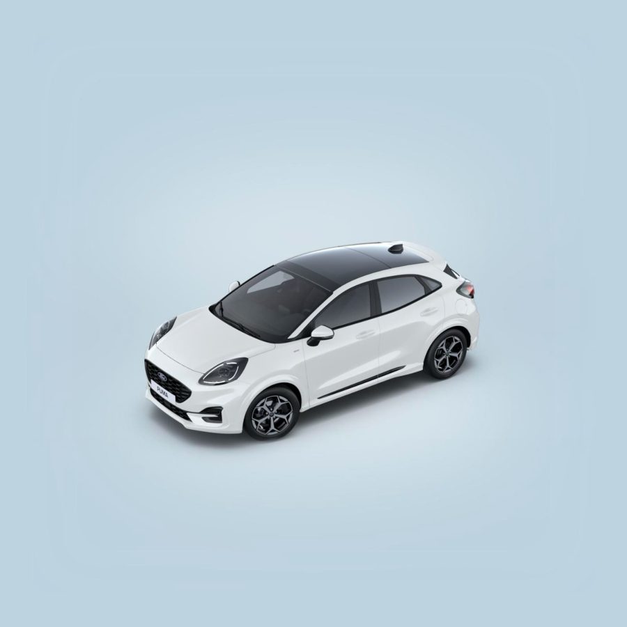 Renting Empresas Ford Puma1.0 EcoBoost MHEV ST-Line Blanco, Gris Cactus