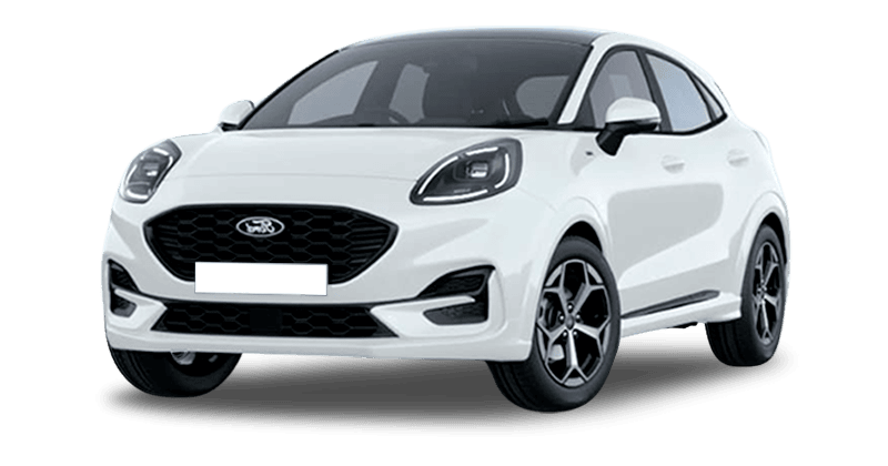 Renting Empresas Ford Puma-1.0 EcoBoost MHEV ST-Line Blanco, Gris Cactus