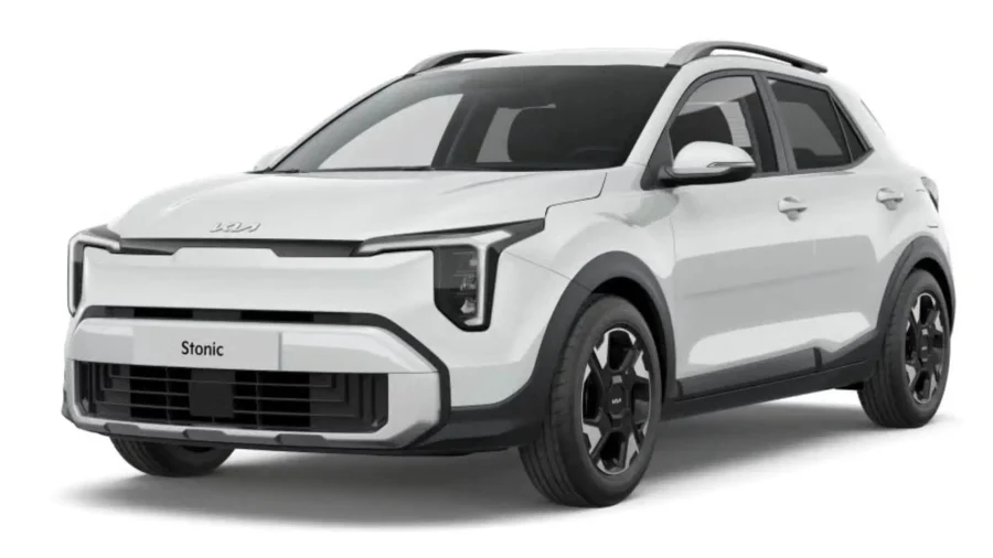 Renting Empresas Kia Stonic1.0 T-GDi Concept Clear White, Astro Grey