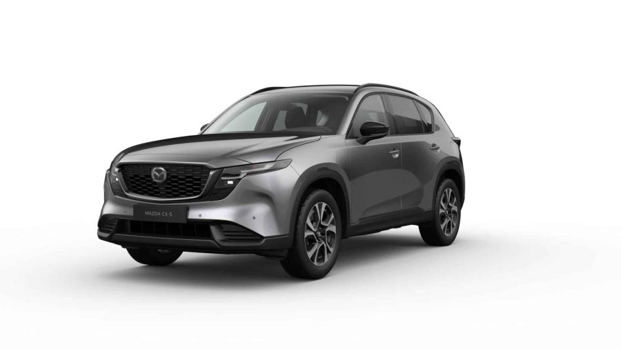 Renting Empresas Mazda CX-52.5 e-Skyactiv-G MHEV FWD Aut. Centre-Line Machine Gray, Soul Red Crystal