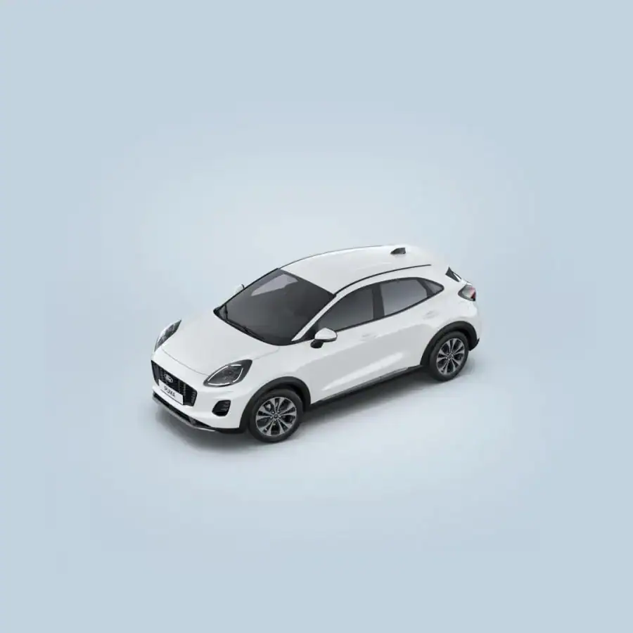 Renting Empresas Ford PumaEcoBoost MHEV Titanium Blanco, Gris Cactus