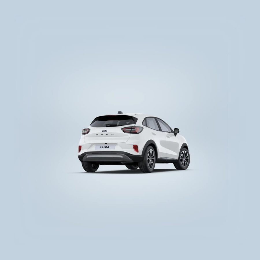 Renting Empresas Ford PumaEcoBoost MHEV Titanium Blanco, Gris Cactus