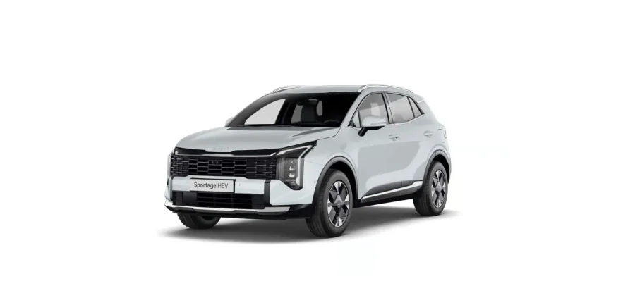 Renting Empresas Kia Sportage1.6 T-GDi HEV 176kW Drive 4×2 Cassa White, Lunar Silver