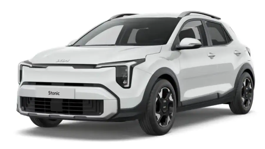 Renting Empresas Kia Stonic1.0 T-GDi Concept Clear White, Astro Grey