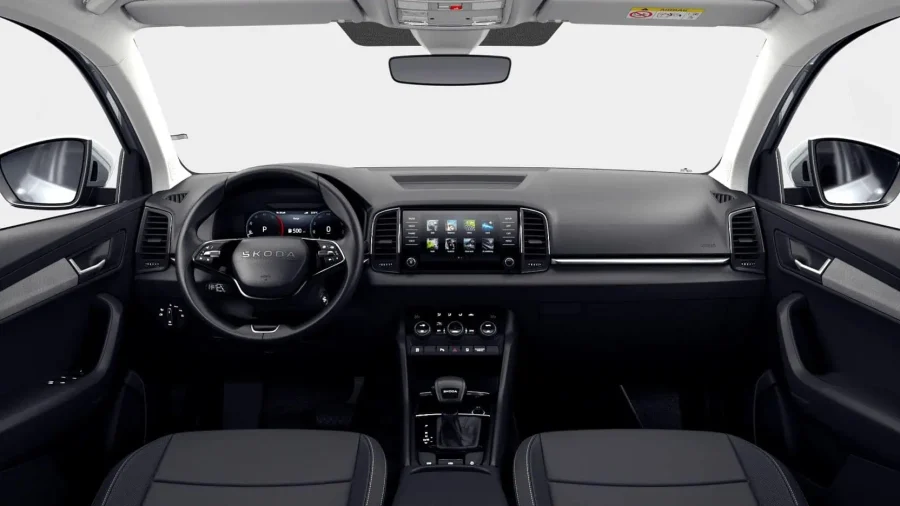 Renting Empresas Skoda Karoq2.0 TDI DSG Selection Blanco Luna, Gris Graphite