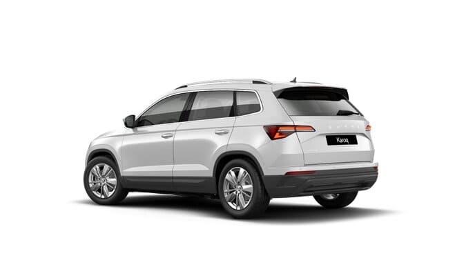 Renting Empresas Skoda Karoq2.0 TDI DSG Selection Blanco Luna, Gris Graphite