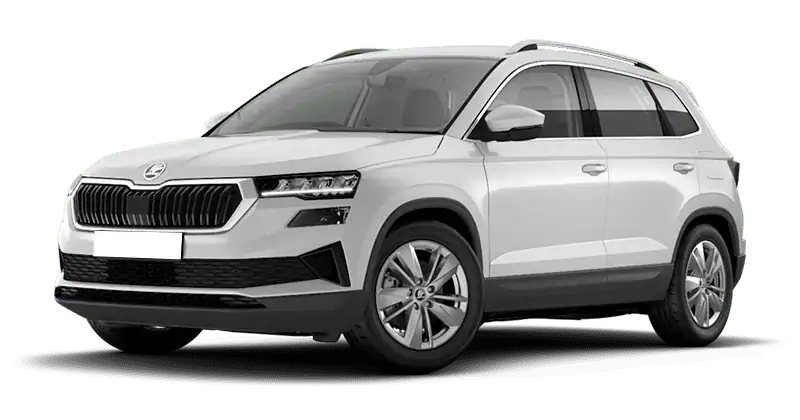 Renting Empresas Skoda Karoq2.0 TDI DSG Selection Blanco Luna, Gris Graphite