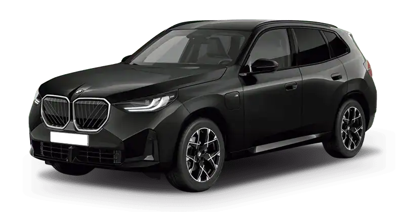 Renting Empresas BMW X3-30e xDrive M Sport Black Sapphire, Arctic Race Blue