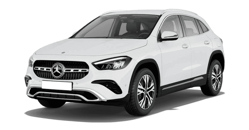 Renting Empresas Mercedes Benz GLA-200d Blanco Polar, Plata High-tech, Negro Cosmos