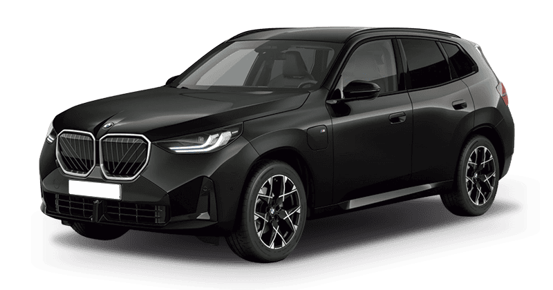 Renting Empresas BMW X3-30e xDrive M Sport Black Sapphire, Arctic Race Blue