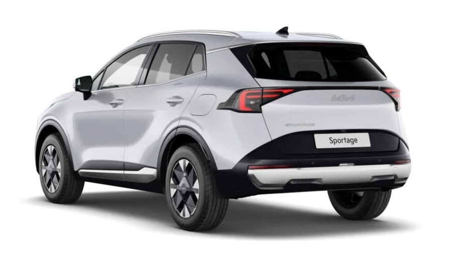 Renting Empresas Kia Sportage1.6 T-GDi HEV Drive 4×2 Deluxe White, Lunar Silver, Dark Penta Metal