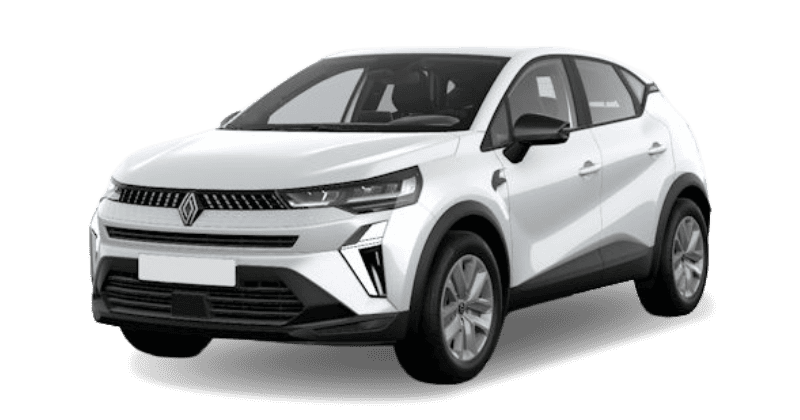 Renting Empresas Renault Captur-evolut TCe 103kW EDC mild hyb. Blanco Nacarado, Gris Casiopea