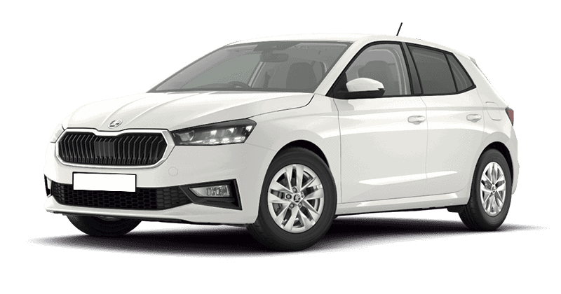 Renting Empresas Skoda Fabia-1.0 MPI Selection Azul, Blanco